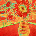 A Fiery Sunflower